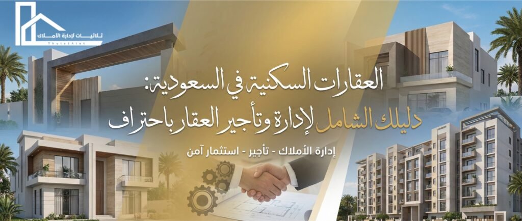 العقارات السكنية في السعودية: دليلك الشامل لتعظيم العائد والإدارة الاحترافية
