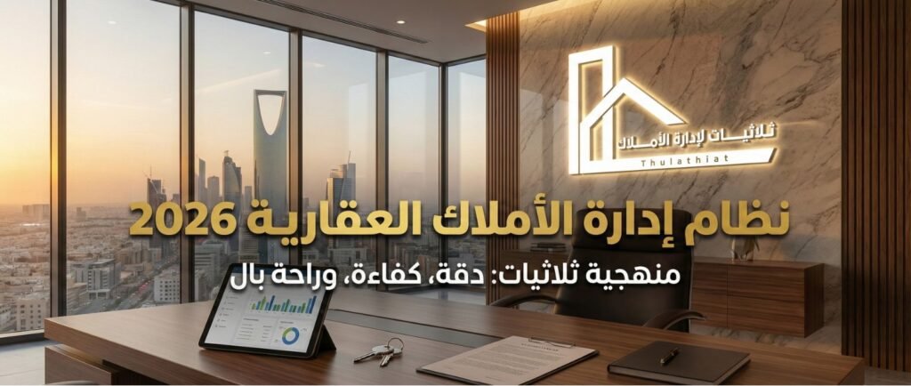 نظام إدارة الأملاك العقارية 2026: دليلك الشامل لراحة بالك | مكتب ثلاثيات